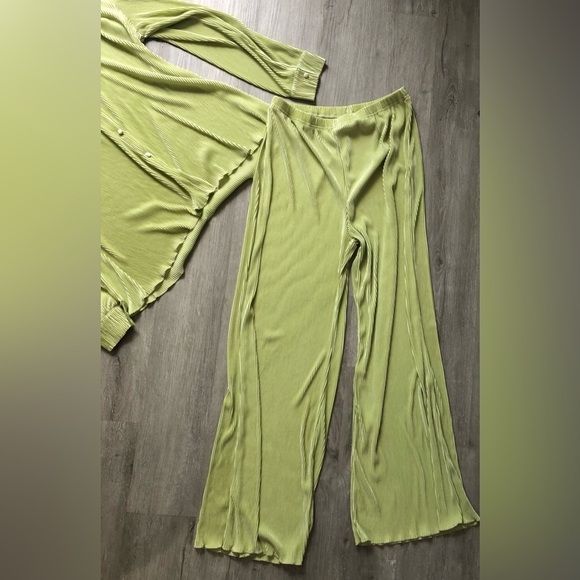 SHEIN Essnce Drop Shoulder Shirt & Wide Leg Pants large two piece matching set - Picture 7 of 11